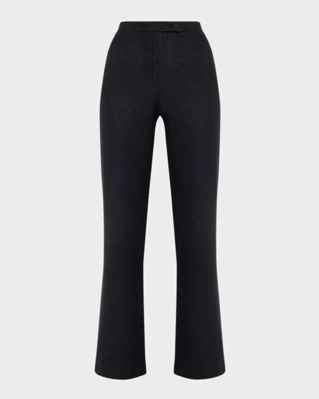 Robin Wool-Cashmere Straight-Leg Pants